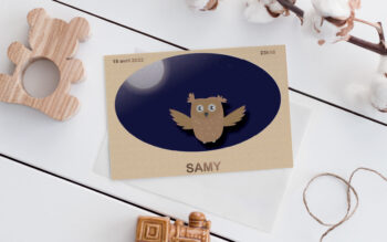 Faire-part de naissance Création Graphisme Design Web